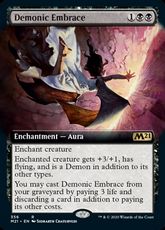 【Foil】(356)■拡張アート■《悪魔の抱擁/Demonic Embrace》[M21-BF] 黒R