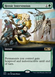 (375)■拡張アート■《英雄的介入/Heroic Intervention》[M21-BF] 緑R