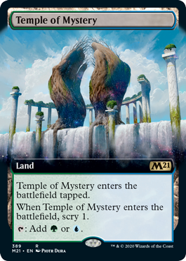 【Foil】(389)■拡張アート■《神秘の神殿/Temple of Mystery》[M21-BF] 土地R