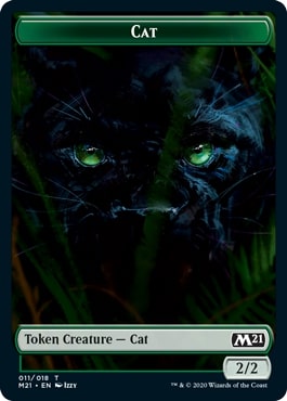《猫トークン/Cat Token》[M21] 緑(011)