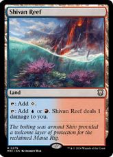 【リップル・Foil】(375)《シヴの浅瀬/Shivan Reef》[M3C] 土地R