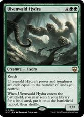 【リップル・Foil】(250)《ウルヴェンワルドのハイドラ/Ulvenwald Hydra》[M3C] 緑R