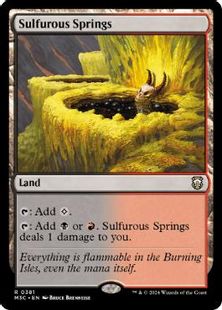リップル・Foil】(381)《硫黄泉/Sulfurous Springs》[M3C] 土地R 