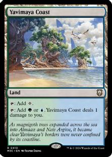 【リップル・Foil】(410)《ヤヴィマヤの沿岸/Yavimaya Coast》[M3C] 土地R