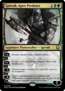 (262)《頂点捕食者、ガラク/Garruk, Apex Predator》[M3C] 金R