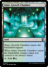 【リップル・Foil】(377)《シミックの成長室/Simic Growth Chamber》[M3C] 土地C
