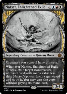 【ハロー・Foil】(217)《悟った喪失者、ナーセット/Narset, Enlightened Exile》[MAT-BF] 金R