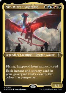 【エッチング・Foil】(140)《至高の者、ニヴ＝ミゼット/Niv-Mizzet, Supreme》[MAT-BF] 金R