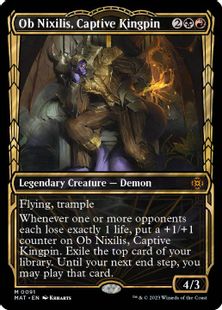(091)■ショーケース■《囚われの黒幕、オブ・ニクシリス/Ob Nixilis, Captive Kingpin》[MAT-BF] 金R