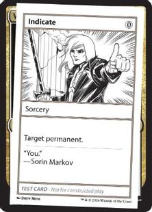 (265)■エンブレムなし■《Indicate(Play Test Card)》[Mystery Booster Playtest Cards] 無C