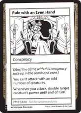 (269)■エンブレムなし■《Rule with an Even Hand(Play Test Card)》[Mystery Booster Playtest Cards] 無C