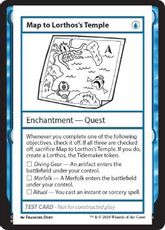 (295)■エンブレムなし■《Map to Lorthos's Temple(Play Test Card)》[Mystery Booster Playtest Cards] 青C