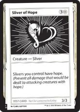 (287)■エンブレムなし■《Sliver of Hope(Play Test Card)》[Mystery Booster Playtest Cards] 白C