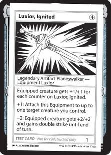 (367)■エンブレムなし■《Luxior, Ignited(Play Test Card)》[Mystery Booster Playtest Cards] 茶C