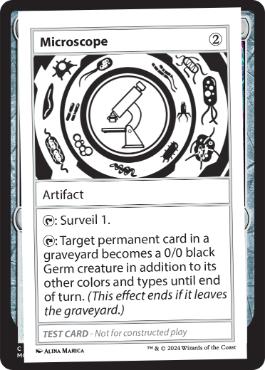 (368)■エンブレムなし■《Microscope(Play Test Card)》[Mystery Booster Playtest Cards] 茶C