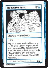 (297)■エンブレムなし■《No-Regrets Egret(Play Test Card)》[Mystery Booster Playtest Cards] 青C