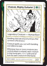(351)■エンブレムなし■《Chatzuk, Mighty Guitarist(Play Test Card)》[Mystery Booster Playtest Cards] 金C