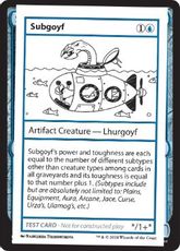 (300)■エンブレムなし■《Subgoyf(Play Test Card)》[Mystery Booster Playtest Cards] 青C