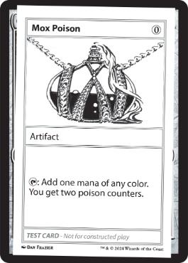 (369)■エンブレムなし■《Mox Poison(Play Test Card)》[Mystery Booster Playtest Cards] 茶C