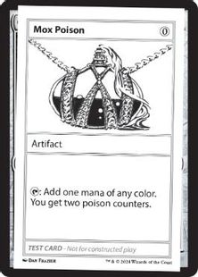 (369)■エンブレムなし■《Mox Poison(Play Test Card)》[Mystery Booster Playtest Cards] 茶C