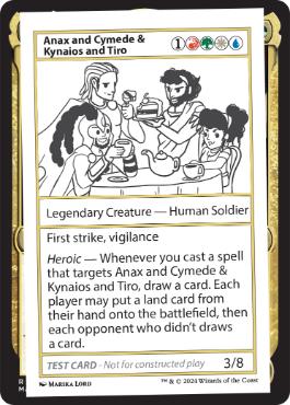 (350)■エンブレムなし■《Anax and Cymede & Kynaios and Tiro(Play Test Card)》[Mystery Booster Playtest Cards] 金C
