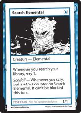 (299)■エンブレムなし■《Search Elemental(Play Test Card)》[Mystery Booster Playtest Cards] 青C