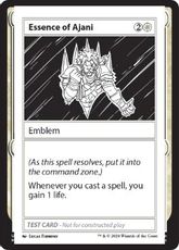 (277)■エンブレムなし■《Essence of Ajani(Play Test Card)》[Mystery Booster Playtest Cards] 白C