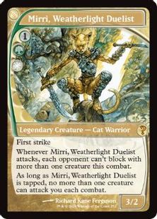 【Foil】(252)《ウェザーライトの決闘者、ミリー/Mirri, Weatherlight Duelist》[MB2] 金R