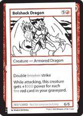 (322)■エンブレムなし■《Bolshack Dragon(Play Test Card)》[Mystery Booster Playtest Cards] 赤C