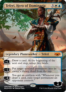 MTG FOIL teferi, hero of dominaria DOM 英