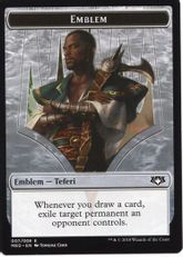 (007)《プレインズウォーカーエンブレム(ドミナリアの英雄、テフェリー) /Emblem Teferi, Hero of Dominaria Token》[MED-GRN] 紋章