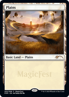 【Foil】《平地/Plains》(2020年版)[MagicFest] 土地