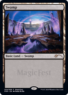 【Foil】《沼/Swamp》(2020年版)[MagicFest] 土地