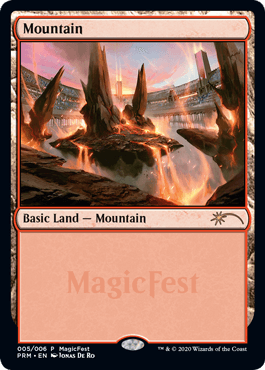 【Foil】《山/Mountain》(2020年版)[MagicFest] 土地