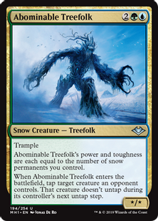 (194)《忌まわしきツリーフォーク/Abominable Treefolk》[MH1] 金U
