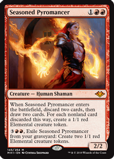 (145)《歴戦の紅蓮術士/Seasoned Pyromancer》[MH1] 赤R
