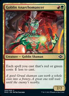 (200)《ゴブリンの壊乱術士/Goblin Anarchomancer》[MH2] 金C