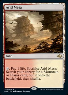 【Foil】■プレリリース■《乾燥台地/Arid Mesa》[MH2-PRE] 土地R