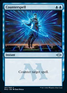 【Foil】(267)《対抗呪文/Counterspell》[MH2] 青U