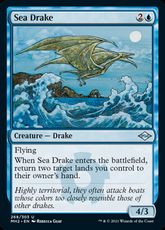 【Foil】(268)《海のドレイク/Sea Drake》[MH2] 青U