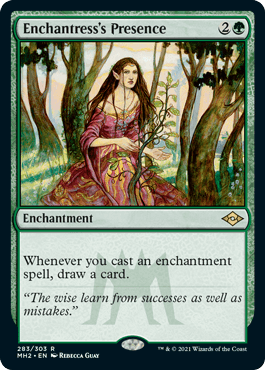 《女魔術師の存在/Enchantress's Presence》[MH2] 緑R