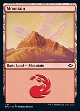 【Foil】(487)《山/Mountain》[MH2] 土地