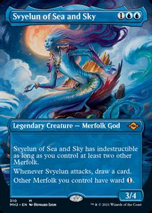 【Foil】(310)■ボーダーレス■《海と空のシヴィエルン/Svyelun of Sea and Sky》[MH2-BF] 青R
