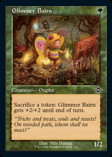 (413)■旧枠■《薄光の子/Glimmer Bairn》[MH2-BF] 緑C