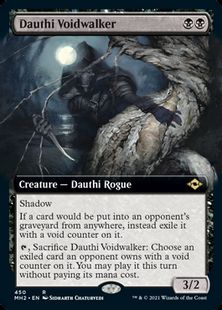 (450)■拡張アート■《ダウスィーの虚空歩き/Dauthi Voidwalker》[MH2-BF] 黒R