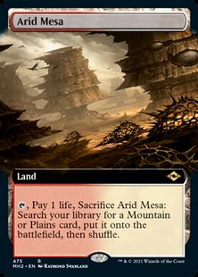 【Foil】(475)■拡張アート■《乾燥台地/Arid Mesa》[MH2-BF] 土地R