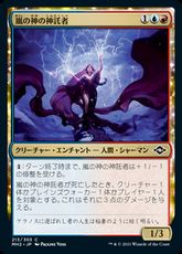 【Foil】(213)《嵐の神の神託者/Storm God's Oracle》[MH2] 金C