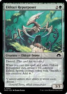 (150)《エルドラージの再利用者/Eldrazi Repurposer》[MH3] 緑C
