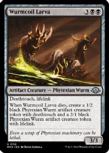 (112)《ワームとぐろの幼生/Wurmcoil Larva》[MH3] 黒U