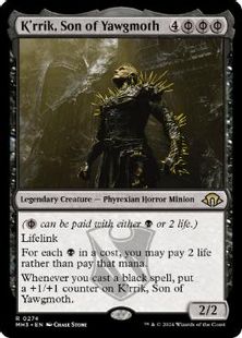 (274)《ヨーグモスの息子、ケリク/K'rrik, Son of Yawgmoth》[MH3] 黒R